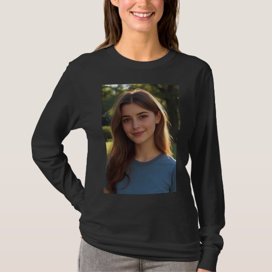 Customized with two photos tシャツ (正面)