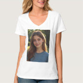 Customized with two photos tシャツ (正面)