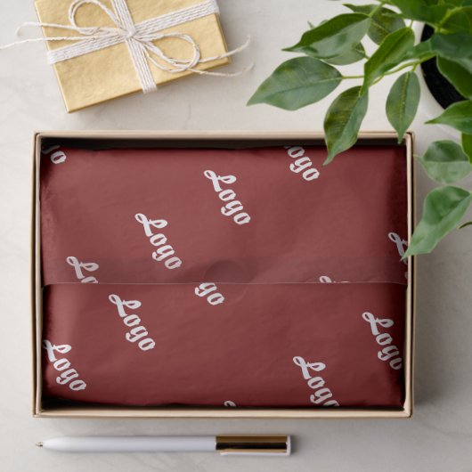 Customized Your Own Logo Stylish Modern Minimal 薄葉紙 (ギフト)