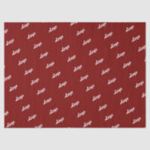 Customized Your Own Logo Stylish Modern Minimal 薄葉紙 (正面)