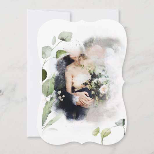 Customizsible Wedding design Inbjudningar (正面)