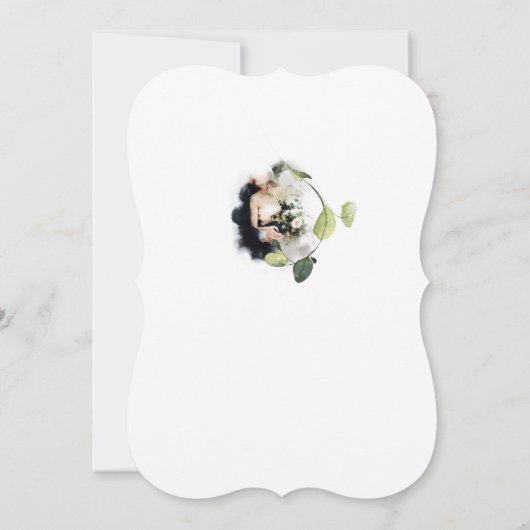 Customizsible Wedding design Inbjudningar (裏面)