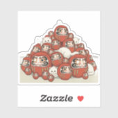 CUSTOMJapanese Tale of Genji Heian Cat Art - Ukiyo シール (シート)