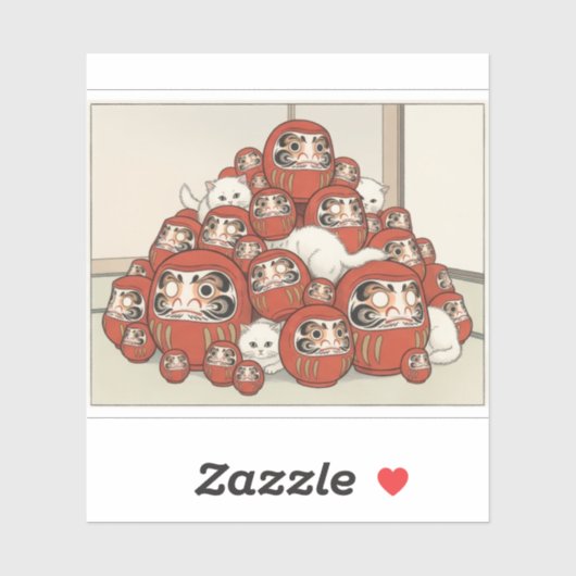 CUSTOMJapanese Tale of Genji Heian Cat Art - Ukiyo シール (シート)