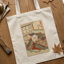 CUSTOMJapanese Tale of Genji Heian Cat Art - Ukiyo トートバッグ