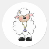 CUSTOMLAMBBLUE ラウンドシール (正面)