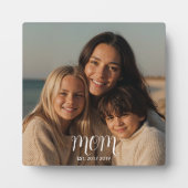 CustomMom Established Modern Script  フォトプラーク (正面)