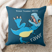 CustomName/恐竜TレックスラーティラノサウルスDino クッション (ブランケット)