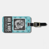 CustomPhotoかわいい花氏および夫人 ラゲッジタグ (正面横)