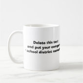 customschoolbuswithstopsignmug コーヒーマグカップ (左)