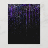 CustomSuper Low Budget結婚's Edgy Purpleグリッター チラシ (裏面)