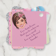 CustomSweet 16 Caricature Invitation with Balloons