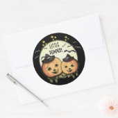 CustomVintage Halloween Pumpkinスタンプ ラウンドシール (封筒)