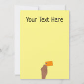 Custonデビットまたはクレジット・カードのおもしろいハッピーバースデー 招待状 (裏面)