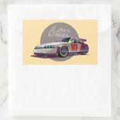 Custonフィクションのレースカーの概念 長方形シール (バッグ)