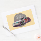 Custonフィクションのレースカーの概念 長方形シール (封筒)