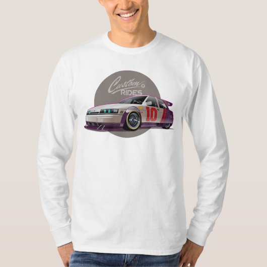 Custonフィクションのレースカーの概念 Tシャツ (正面)