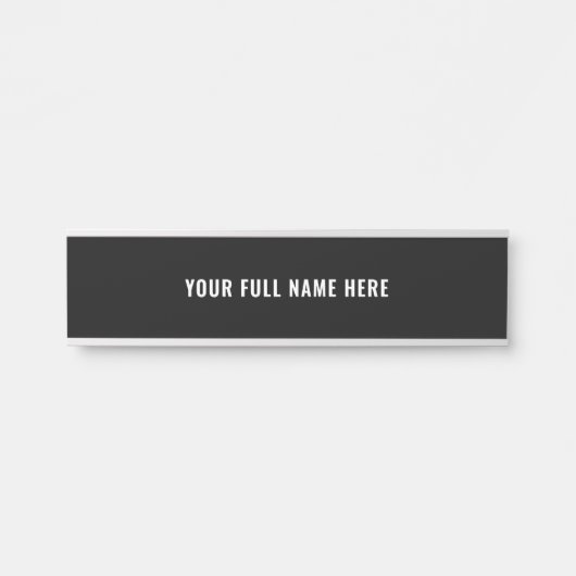 Custonフルネームのドアあなたの色とフォントに署名 サインプレート (正面)