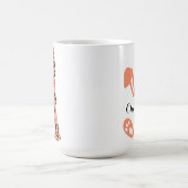 Custon Rabbit Pints Leopard コーヒーマグカップ (中央)