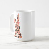 Custon Rabbit Pints Leopard コーヒーマグカップ (正面左)