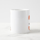 Custon Rabbit Pints Leopard ジャンボコーヒーマグカップ (正面)
