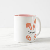 Custon Rabbit Pints Leopard ツートーンマグカップ (正面右)