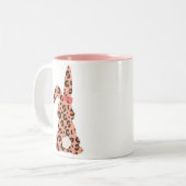 Custon Rabbit Pints Leopard ツートーンマグカップ (正面左)