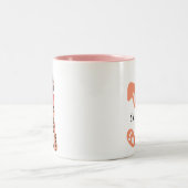 Custon Rabbit Pints Leopard ツートーンマグカップ (中央)