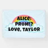 Custon Rainbow Prom Proposal Banner 横断幕 (横)