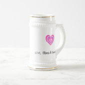 Custon Retro Heart Mama ビールジョッキ (正面右)