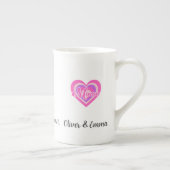 Custon Retro Heart Mama ボーンチャイナマグカップ (右)
