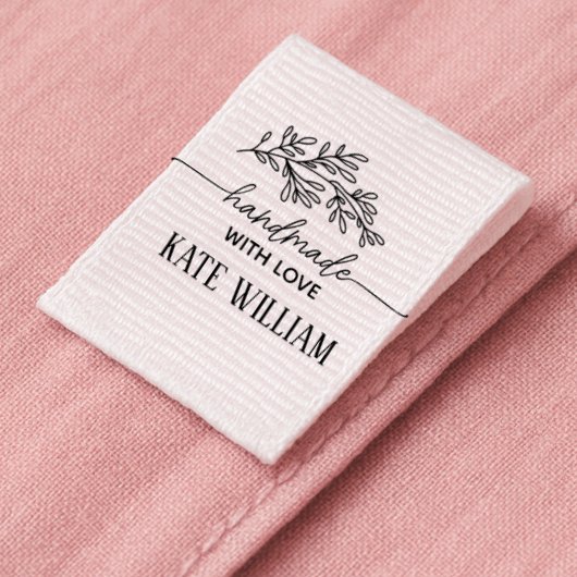 Cut and sew Handmade with love Custom グログランリボン