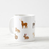 Cut animals friends cveramic mug  コーヒーマグカップ (正面左)