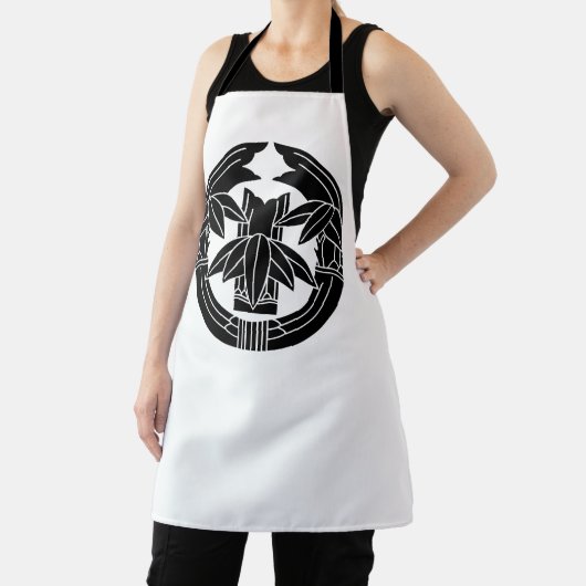 Cut bamboo in embracing bamboo leaves エプロン (インサイチュ)