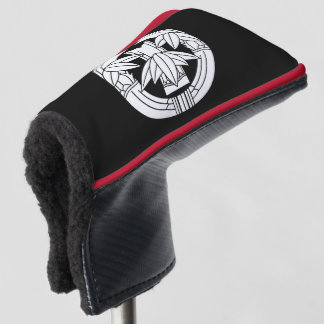 Cut bamboo in embracing bamboo leaves ゴルフヘッドカバー