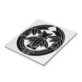 Cut bamboo in embracing bamboo leaves タイル (側面)