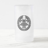 Cut bamboo in embracing bamboo leaves フロストグラスビールジョッキ (中央)