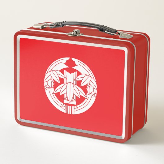 Cut bamboo in embracing bamboo leaves メタルランチボックス (正面)