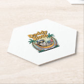 Cut Daddy Sloth Father ペーパーコースター (アングル)