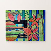 "Cut Flower Collage" Puzzle ジグソーパズル (横)