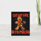 Cut My Life Into Eces Gingerbread Christmas Elder  カード (正面)
