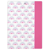 Cut Pink Boho Rainbow Girly クリップボード (裏面)