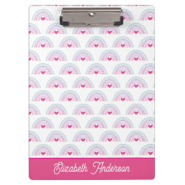 Cut Pink Boho Rainbow Girly クリップボード