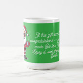 cut Santa Christmas Mug – Funny Holiday Gift  コーヒーマグカップ (中央)
