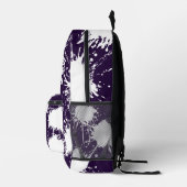 Cut & Sew Backpack – Very Dark Violet for School プリントバックパック (右)