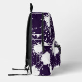 Cut & Sew Backpack – Very Dark Violet for School プリントバックパック (左)