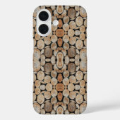 Cut Tree Branch Logs Stacked Pattern Photograph Case-Mate iPhoneケース (裏面)