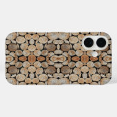 Cut Tree Branch Logs Stacked Pattern Photograph Case-Mate iPhoneケース (裏面 (横))