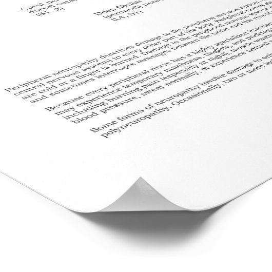 Cutaneous Innervation of Peripheral Nerves Poster ポスター (角)