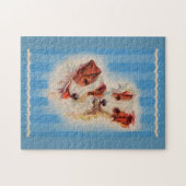 CUTEジャックラッセルテリアイラストレーション ジグソーパズル (横)